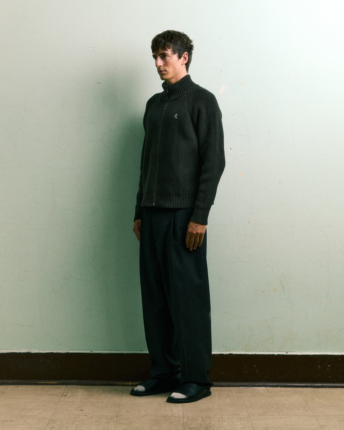 Zipped Knit Cardigan image