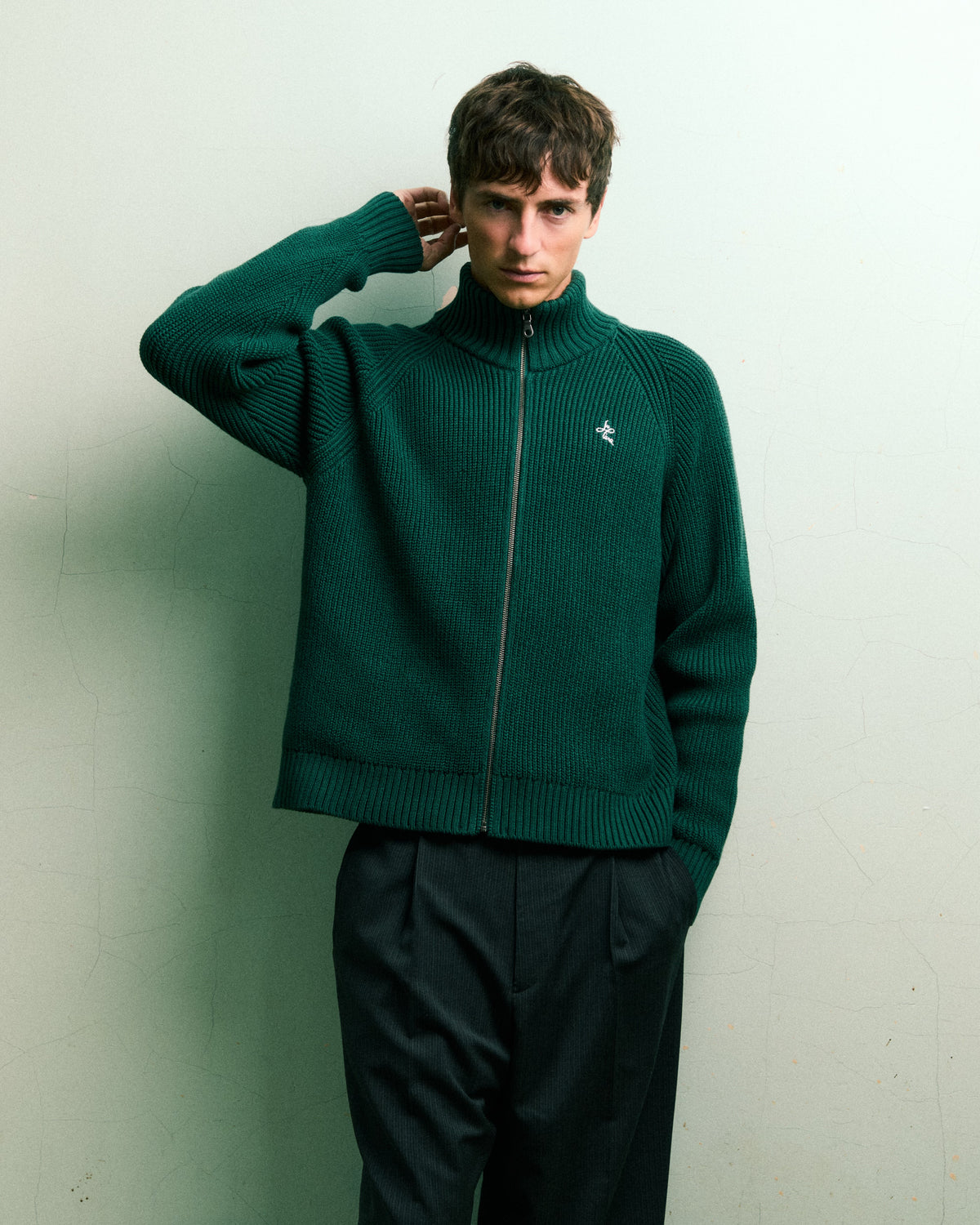 Zipped Knit Cardigan  image