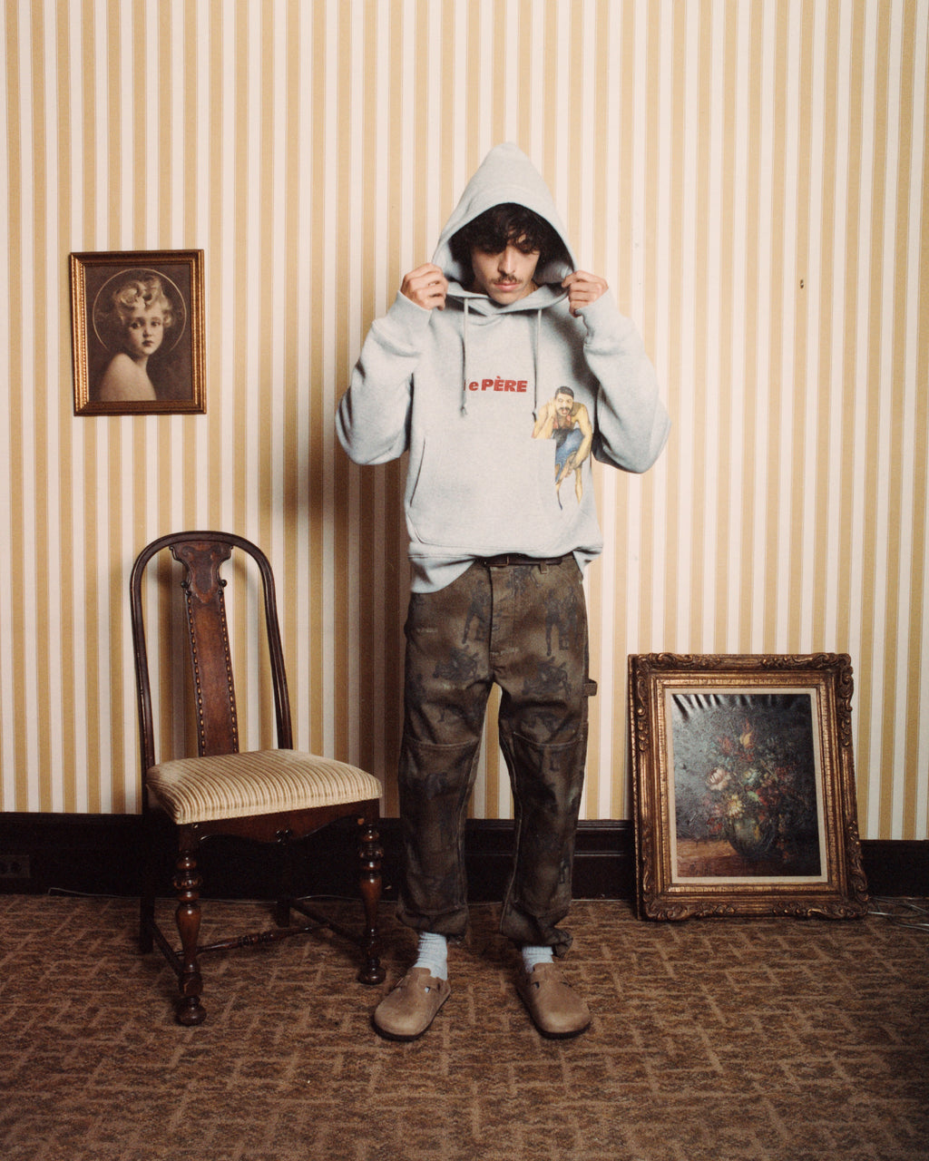 le PÈRE Cherry Hoodie and Cherry Painters Trousers