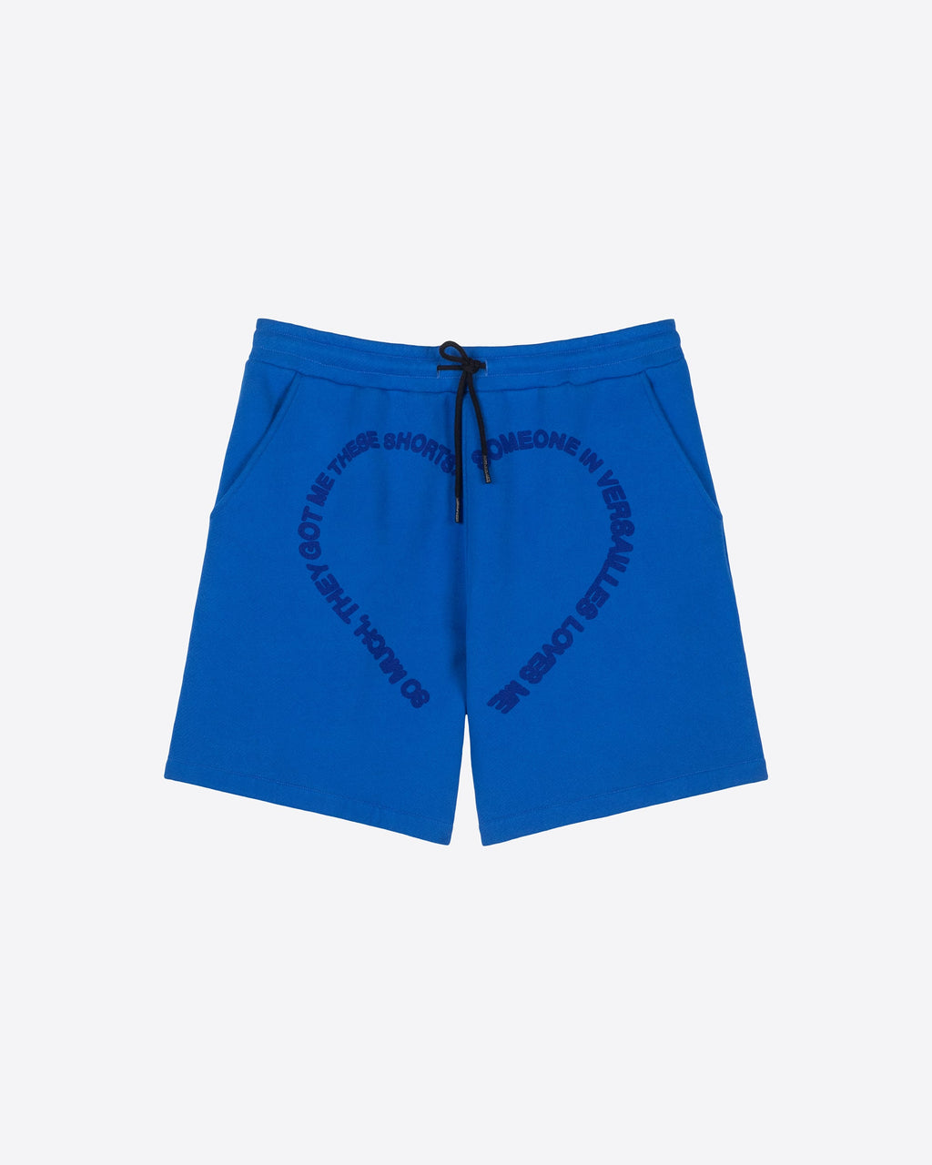 le PÈRE HK Versailles Hearts Shorts Blue - Front